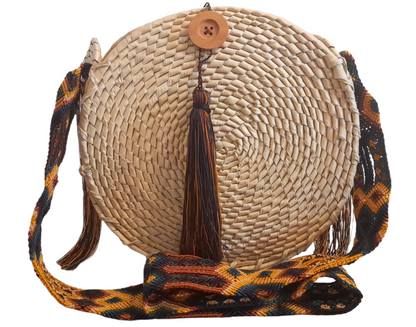 Round Rattan Purse | Macrame